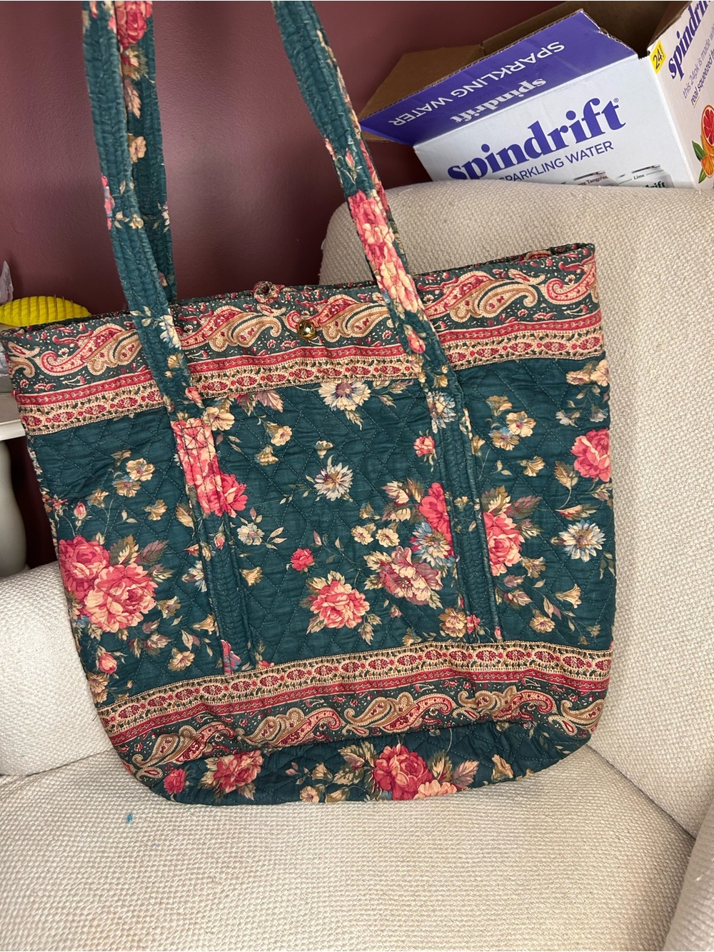 Vera Bradley Greenbrier Quilted large Tote Bag